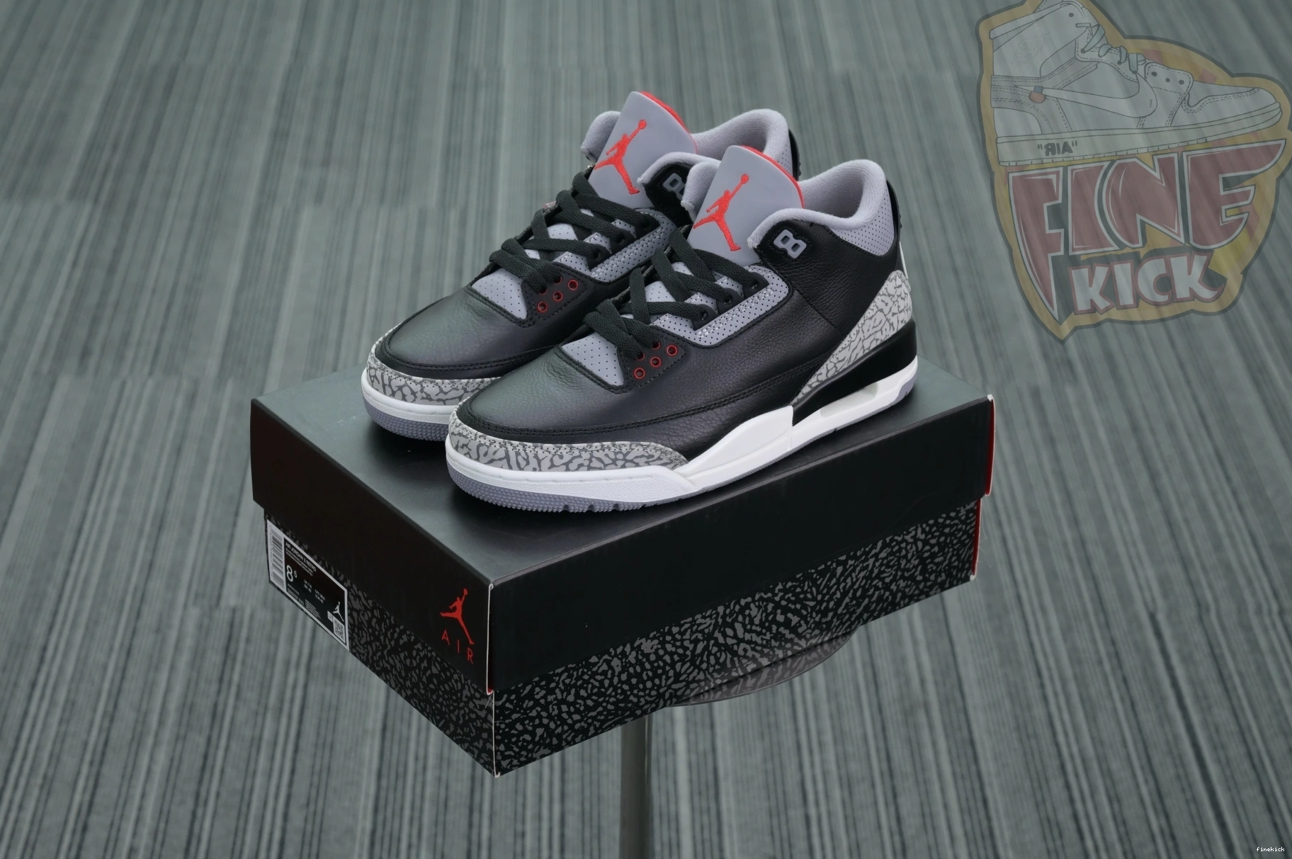 Air Reimagined” 3“Black Jordan Cement 0224